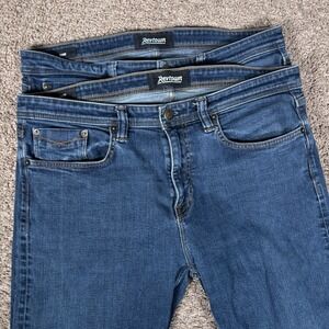 (2) Revtown Sharp Fit Mens Jeans Lot 36x34 (Fits 36x32) Blue Stretch Cotton